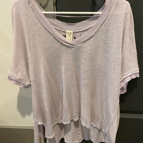 We the free lavender short sleeve - Picture 1 of 2